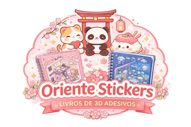 Oriente Stickers | Livros de 3D Adesivos
